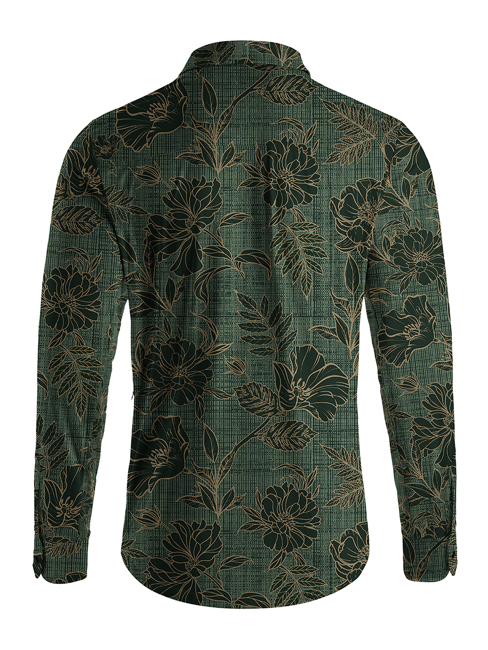 Orionride Gold Lace Men's Stretchy Breathable Long Sleeve Gravel Shirt