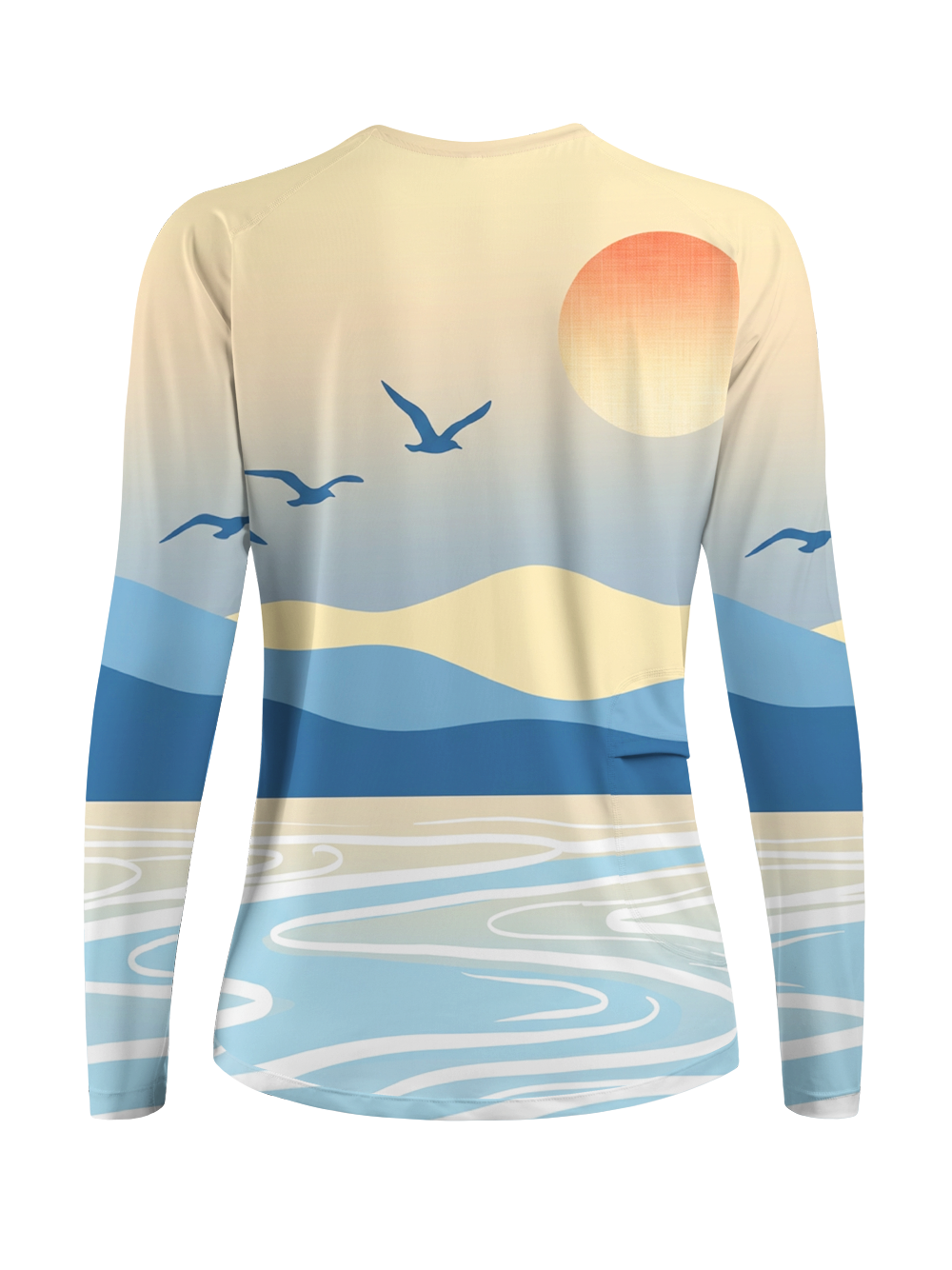 Orionride Minimal Water Shore Women's Quick Dry Downhill Jersey