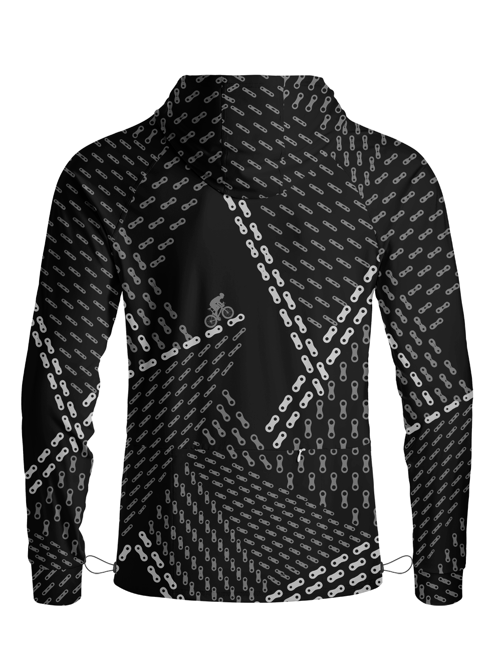 Orionride Chain Pattern Long Sleeve Cycling Hoodie Shirt