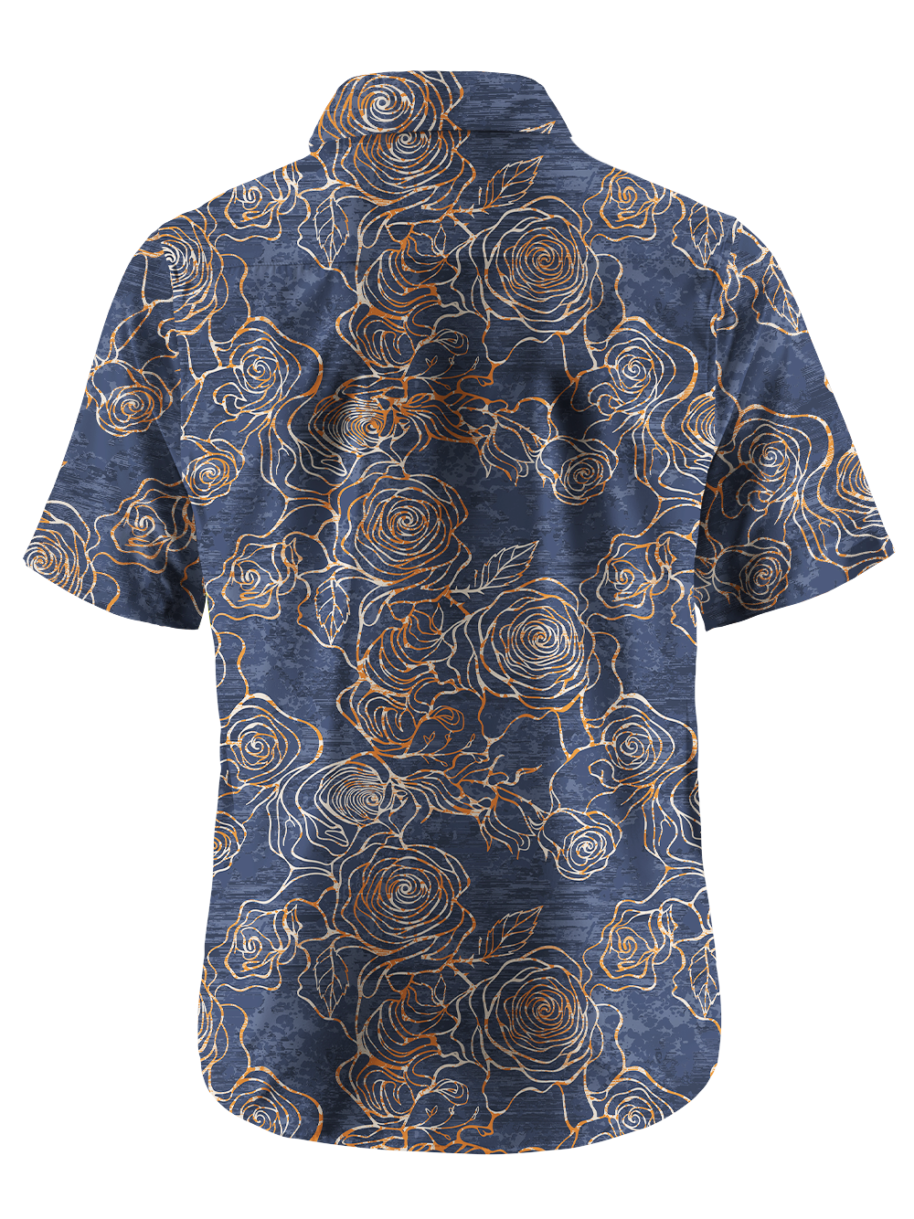 Orionride Mysterious Rose Zipper Pockets Ultra Lightweight Short Sleeves Gravel Shirt