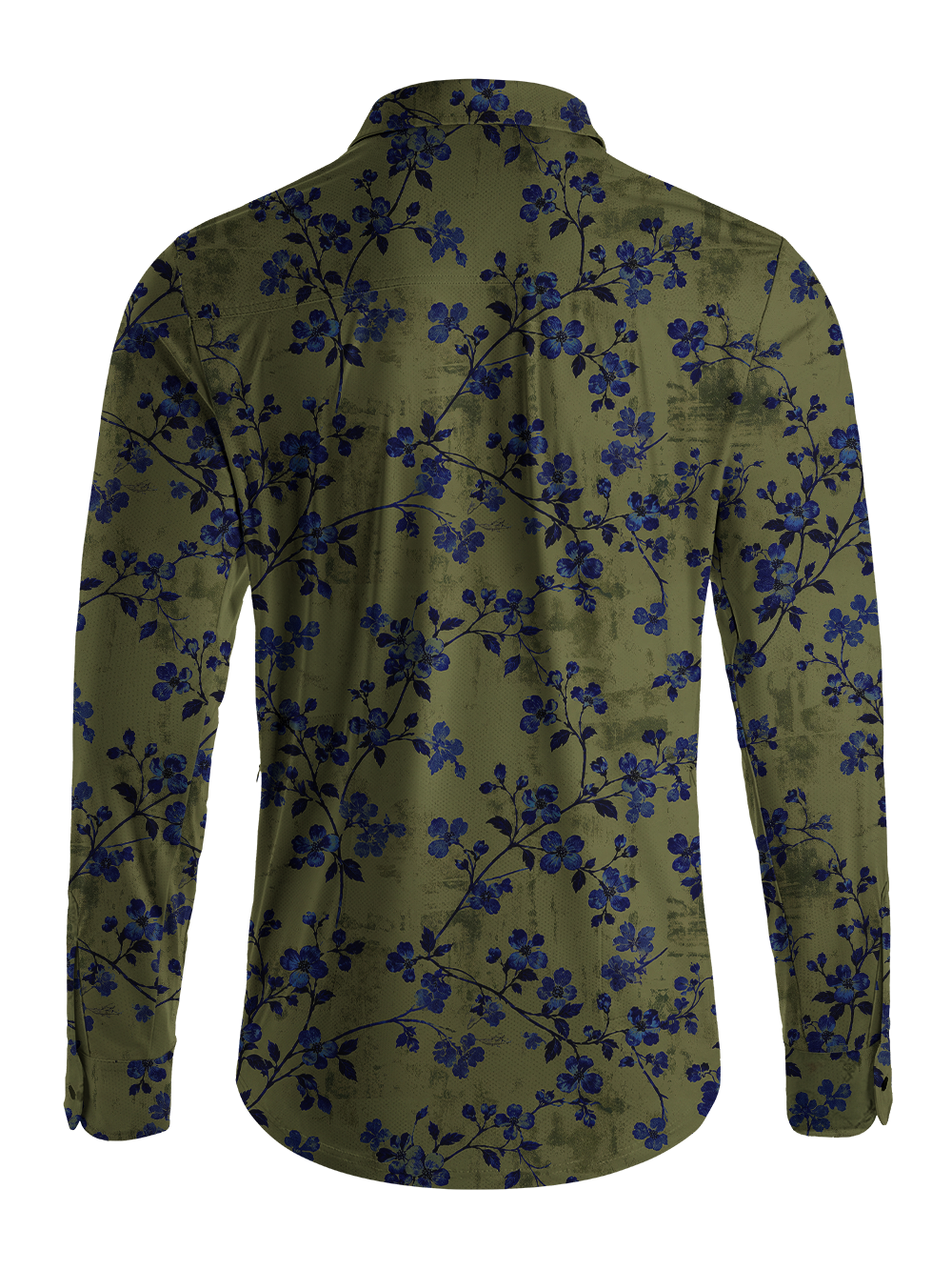 Orionride Vintage Bluebell Men's Stretchy Breathable Long Sleeve Gravel Shirt