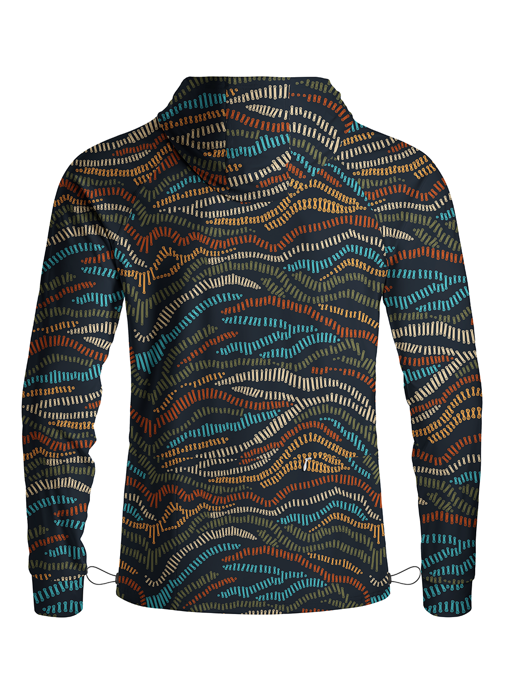 Orionride Color Wave Weave Long Sleeve Cycling Hoodie Shirt