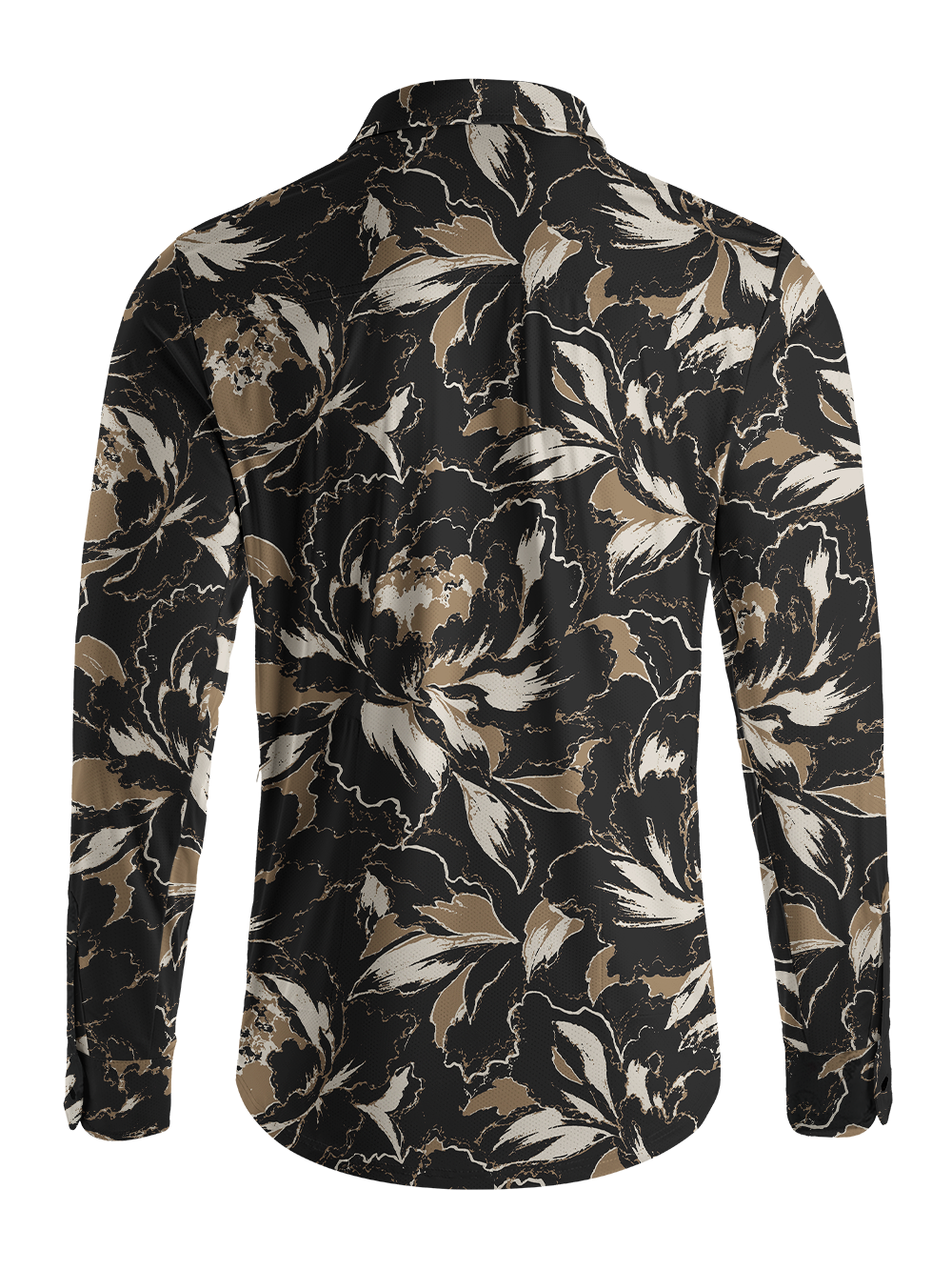 Orionride Ethereal Peony Men's Stretchy Breathable Long Sleeve Gravel Shirt