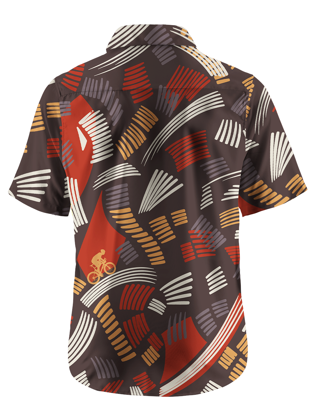 Orionride Abstract Cycling Field Zipper Pockets Ultra Lightweight Short Sleeves Gravel Shirt