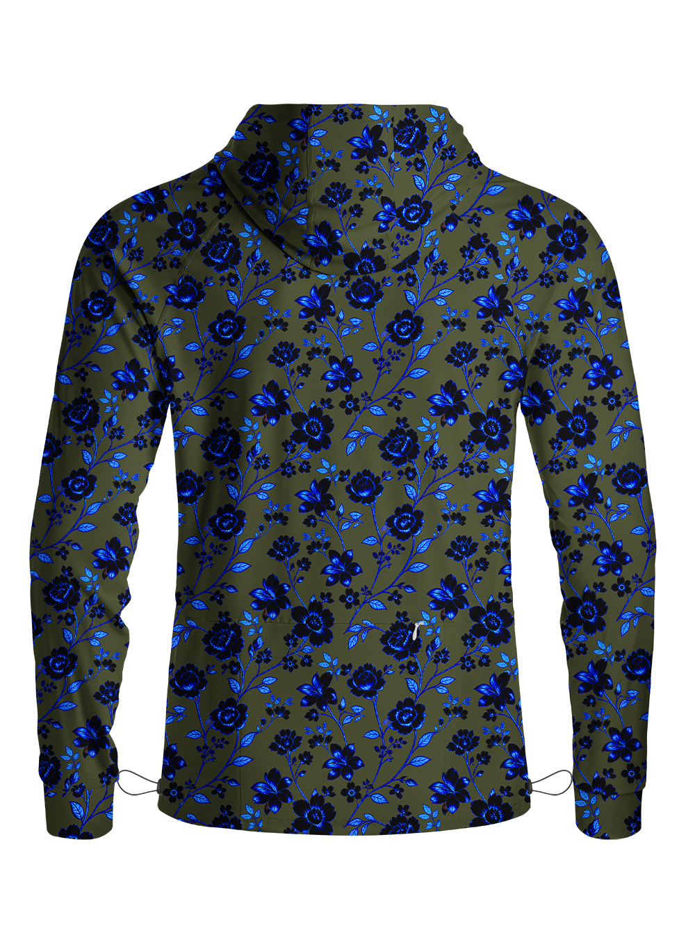 Orionride Fluorescent Flowers Long Sleeve Cycling Hoodie Shirt
