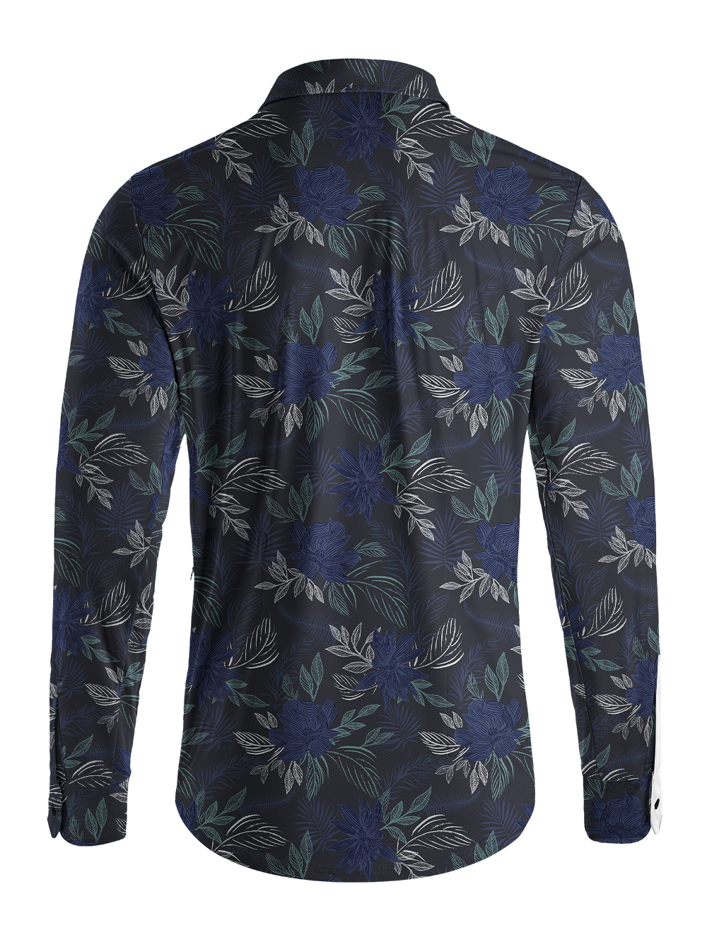 Orionride Floral Lines Men's Stretchy Breathable Long Sleeve Gravel Shirt