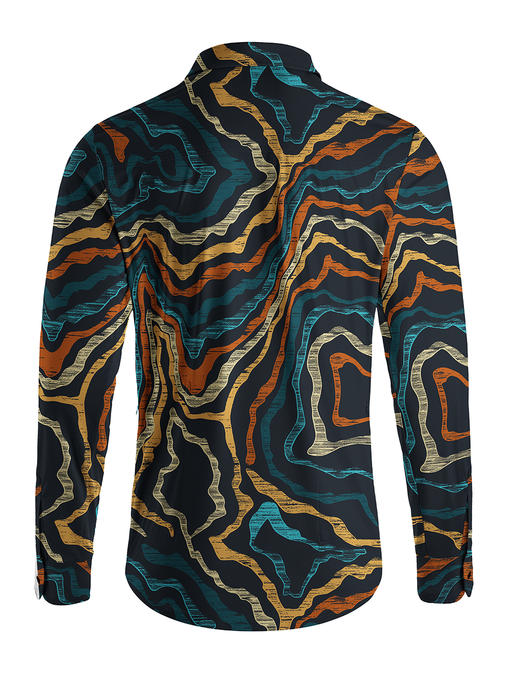 Orionride Desert Landform Men's Stretchy Breathable Long Sleeve Gravel Shirt