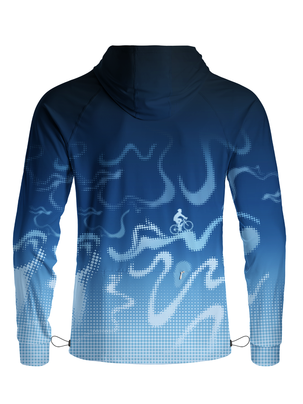 Orionride Virtual Contours Long Sleeve Cycling Hoodie Shirt