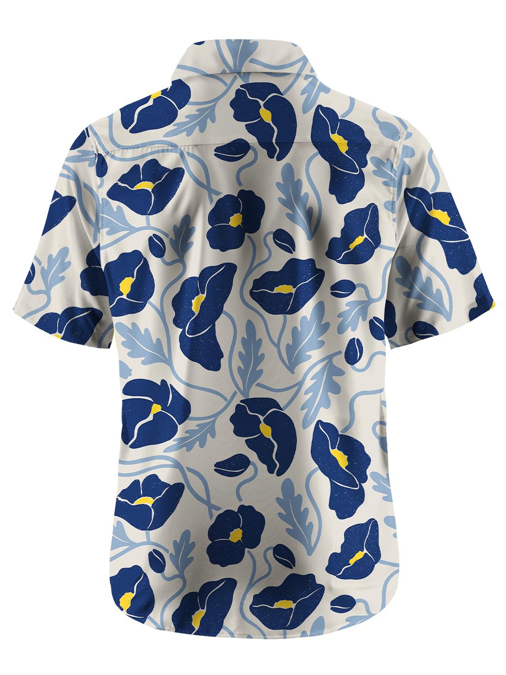 Orionride Blue Vine Quiet Zipper Pockets Ultra Lightweight Short Sleeves Gravel Shirt