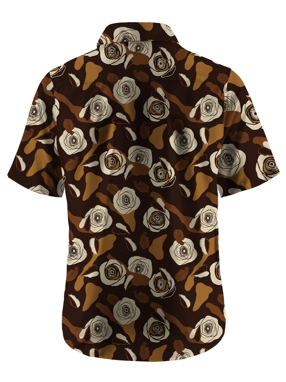 Orionride Abstract Garden Zipper Pockets Ultra Lightweight Short Sleeves Gravel Shirt