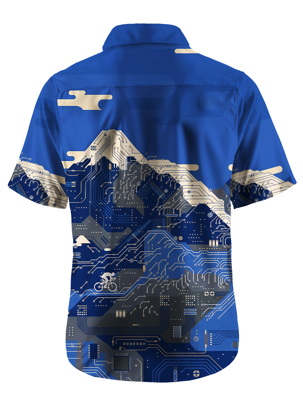 Orionride Circuit Mountains Zipper Pockets Ultra Lightweight Short Sleeves Gravel Shirt