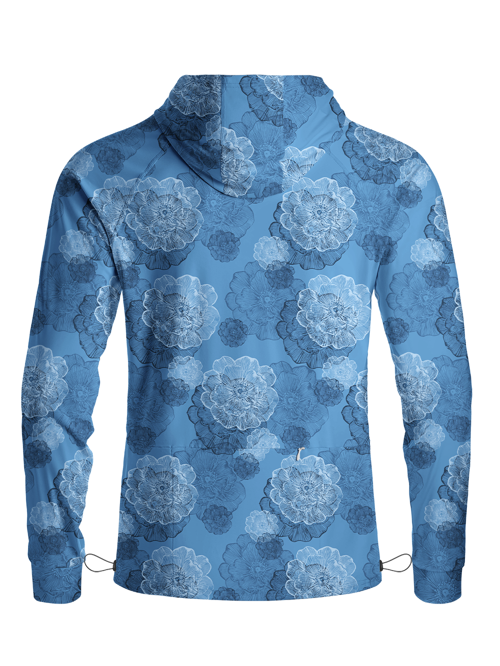 Orionride Monochrome Petal Long Sleeve Cycling Hoodie Shirt