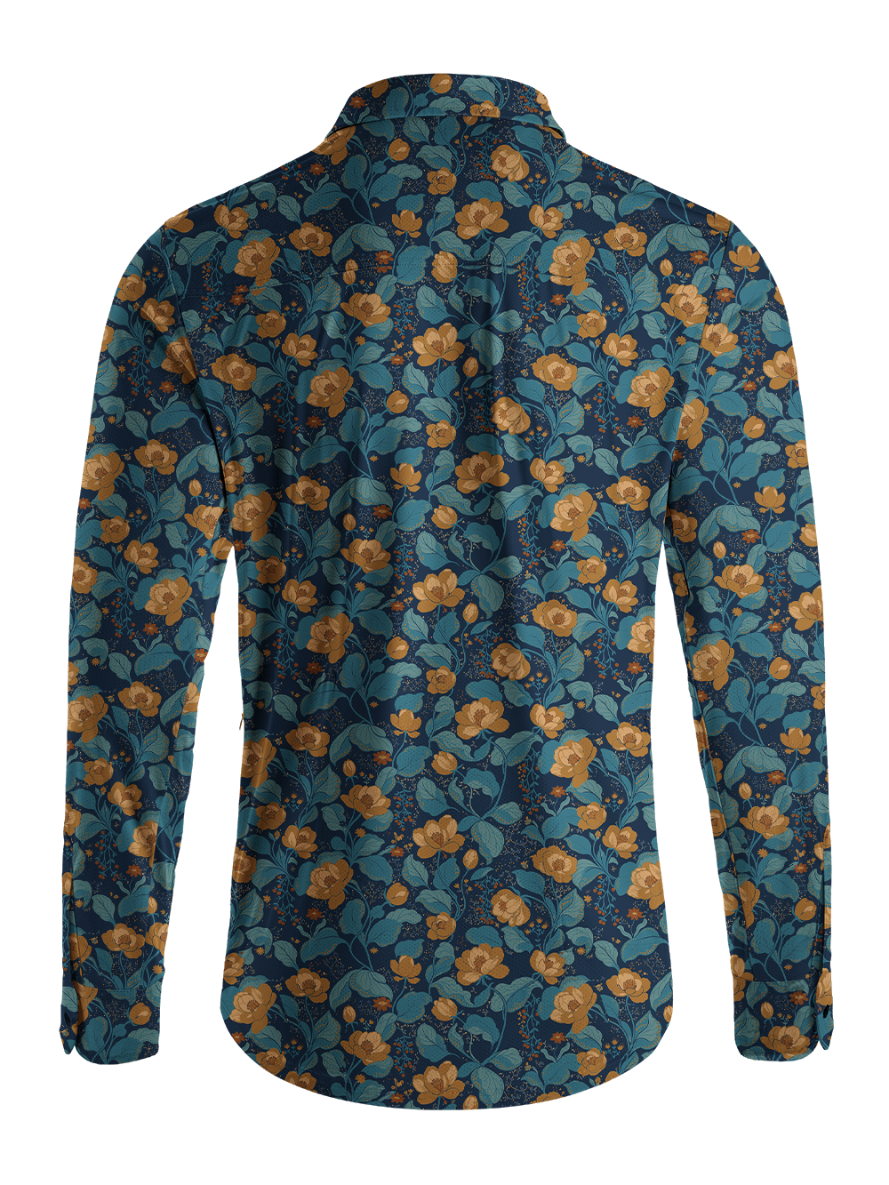 Orionride Cherokee Rose Men's Stretchy Breathable Long Sleeve Gravel Shirt