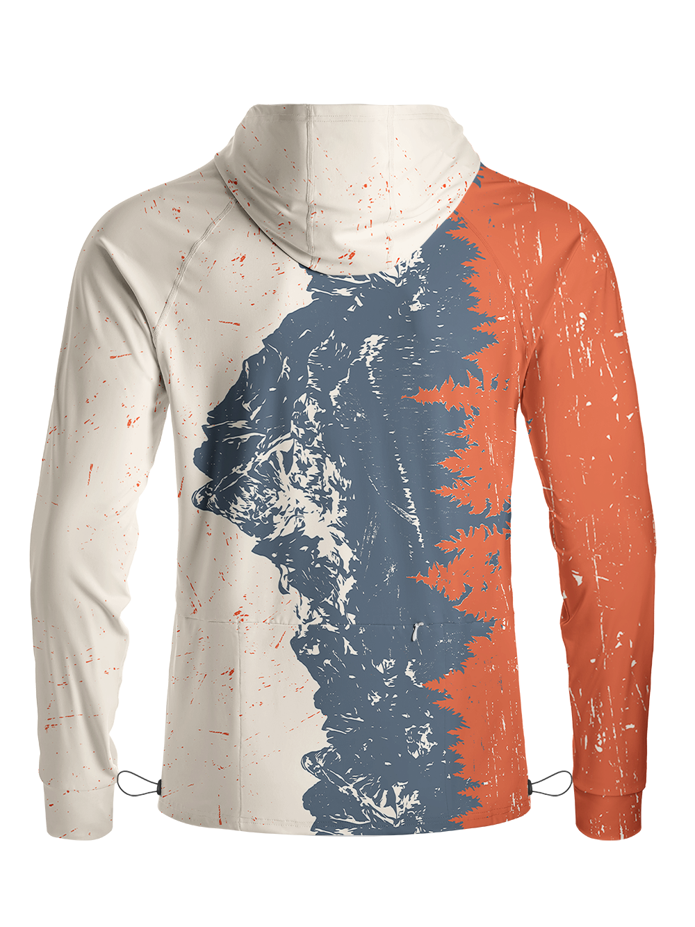 Orionride Mountain Reflection Long Sleeve Cycling Hoodie Shirt