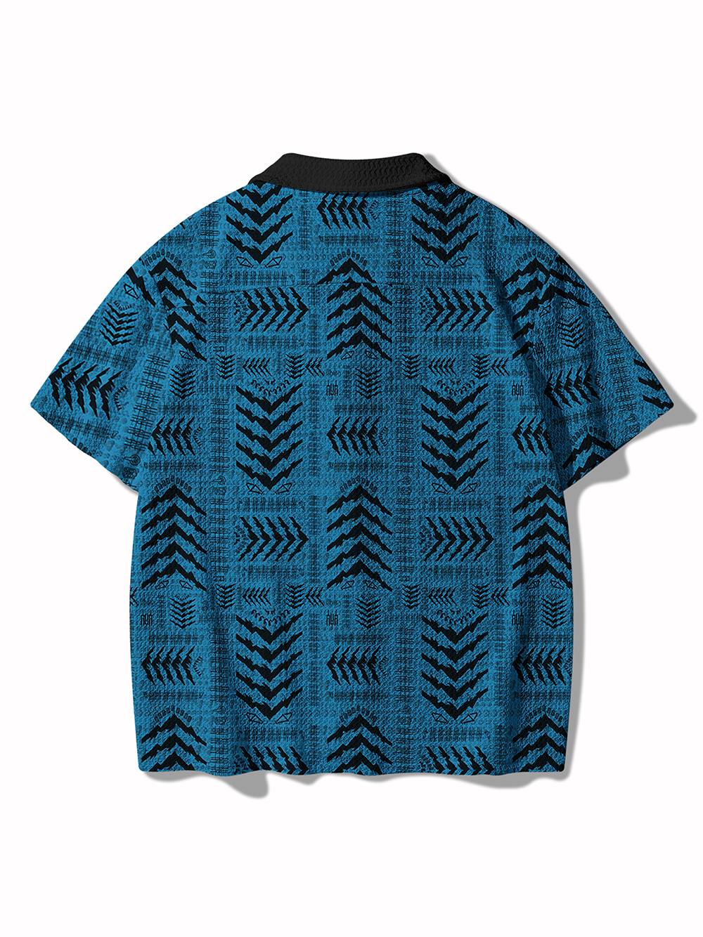 Orionride Jagged Mountain Peaks Men's Camp Collar Knitted Shirt