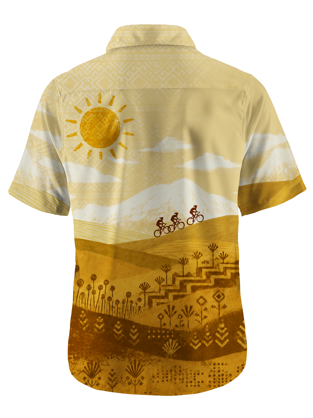 Orionride Ancient Trail Zipper Pockets Ultra Lightweight Short Sleeves Gravel Shirt