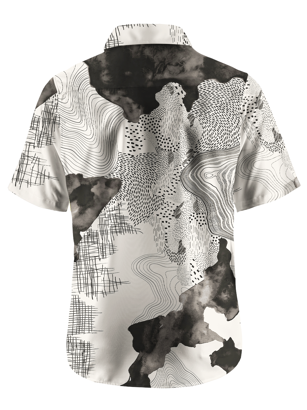 Orionride Abstract Terrain Zipper Pockets Ultra Lightweight Short Sleeves Gravel Shirt