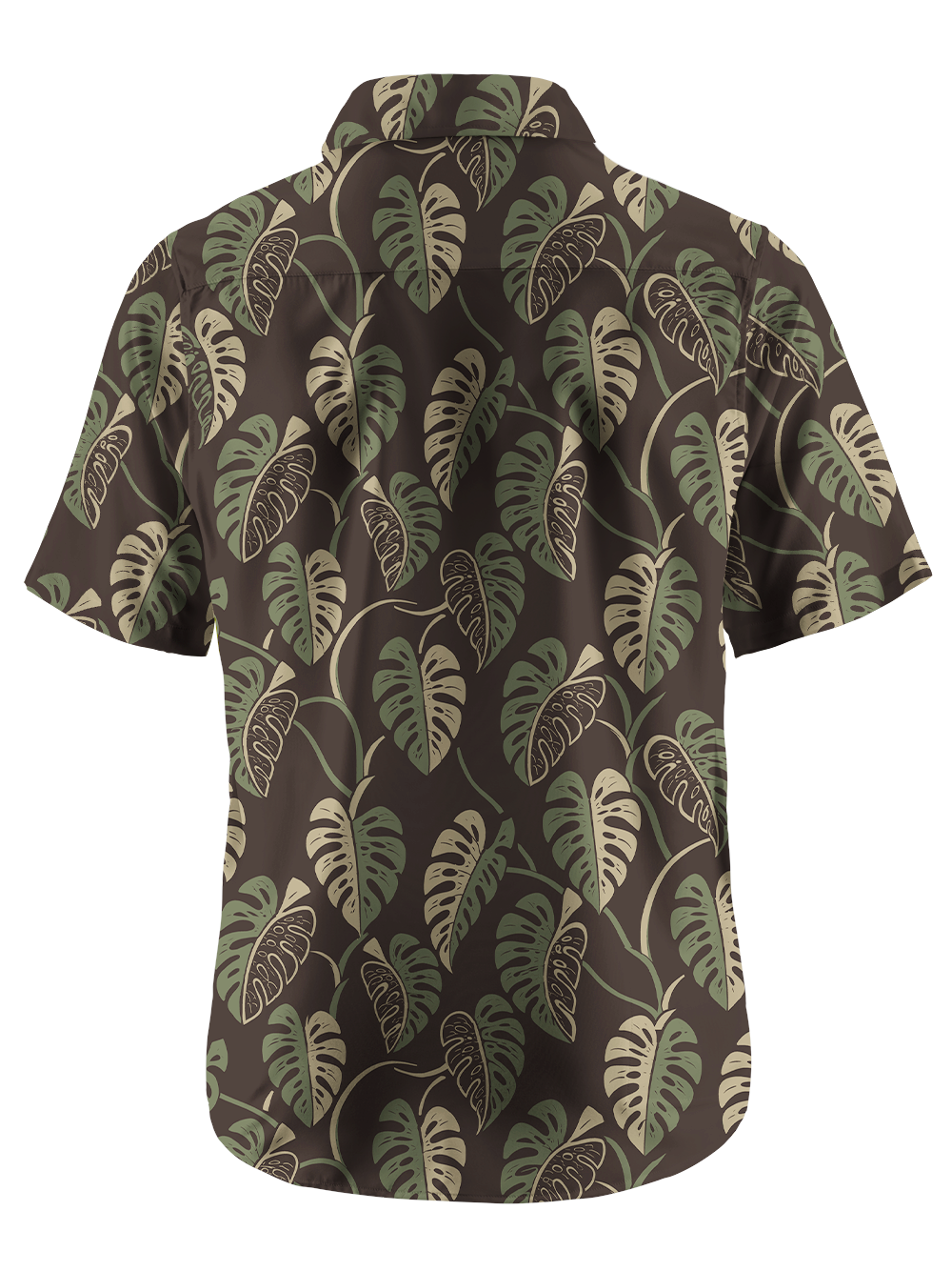 Orionride Blue Leaf Shadow Zipper Pockets Ultra Lightweight Short Sleeves Gravel Shirt