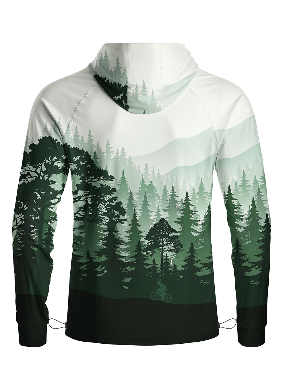 Orionride Silent Pines Long Sleeve Cycling Hoodie Shirt