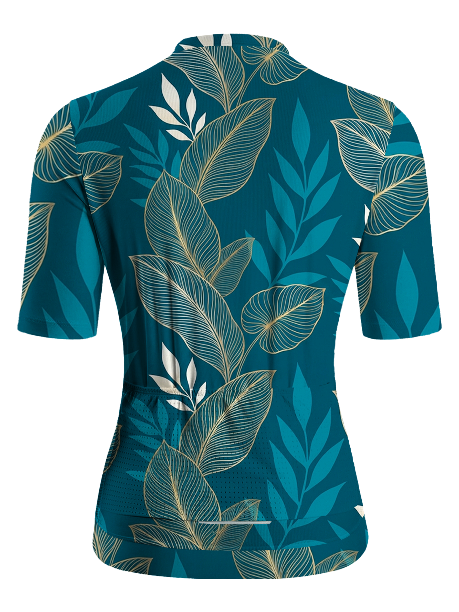 Orionride Gold Leaf Vein Short Sleeves Women's Jersey
