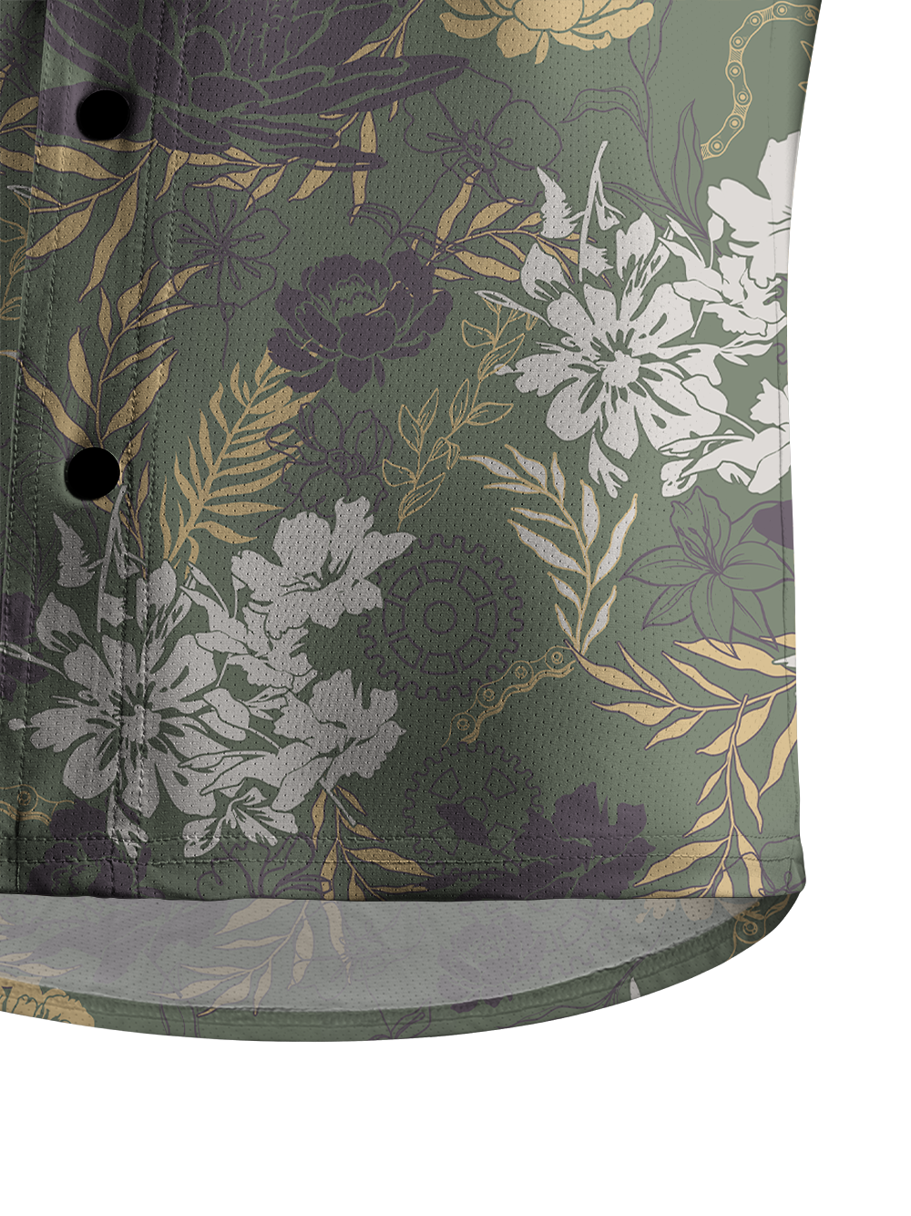 Orionride Lotus In Bloom Men's Stretchy Breathable Long Sleeve Gravel Shirt