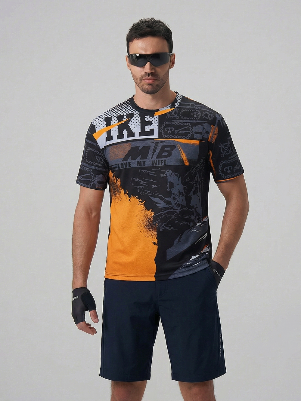 Orionride Determination To Ride Oversized All-Over Print T-Shirt