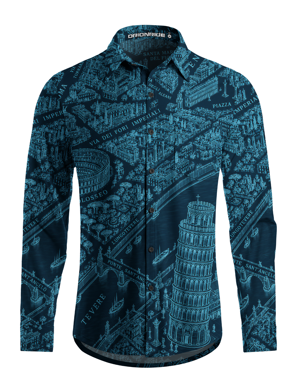 Orionride Grand Tour Men's Stretchy Breathable Long Sleeve Gravel Shirt