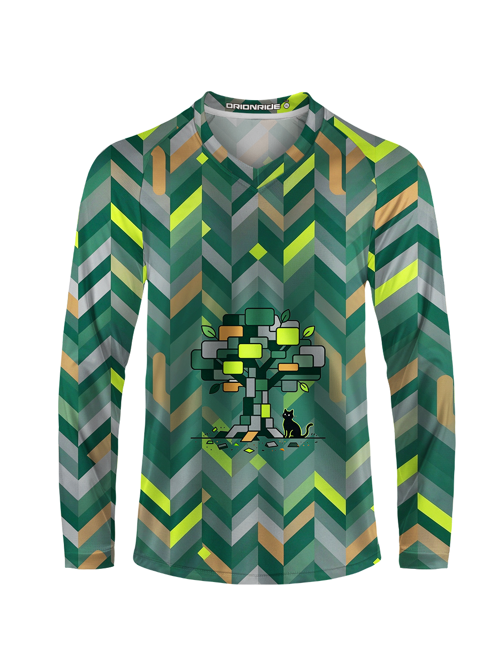 Orionride Pixel Roots Long Sleeve Downhill Jersey