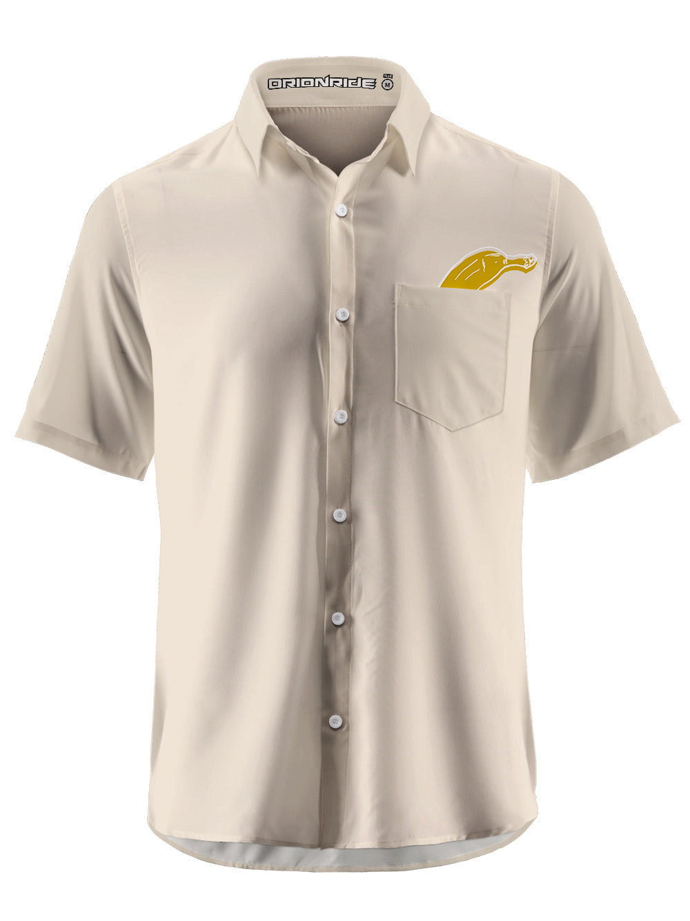 Orionride Banana In Pocket Zipper Pockets Ultra Lightweight Short Sleeves Gravel Shirt