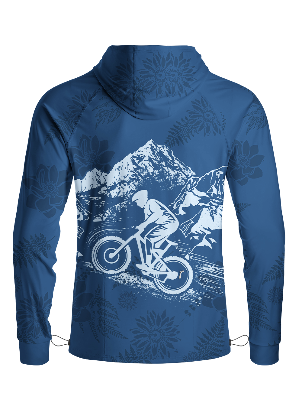 Orionride Never Give Up Long Sleeve Cycling Hoodie Shirt
