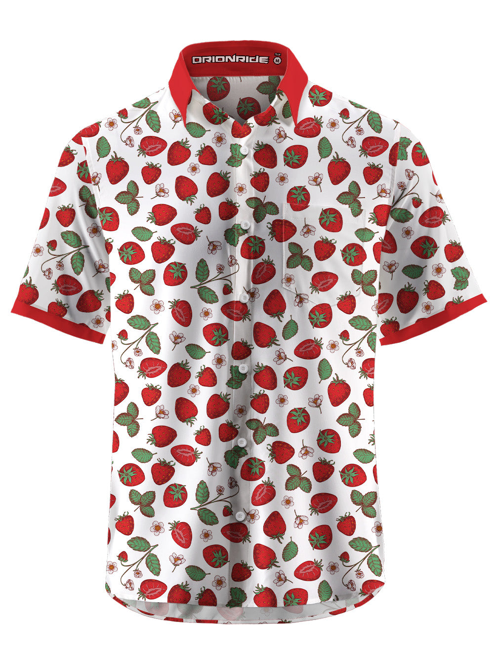 Orionride Strawberry Diary Ultra Lightweight Short Sleeves Hawaiian shirt