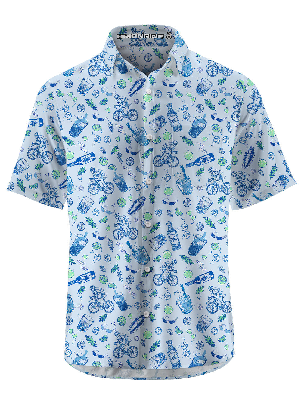 Orionride Cool Journey Zipper Pockets Ultra Lightweight Short Sleeves Gravel Shirt