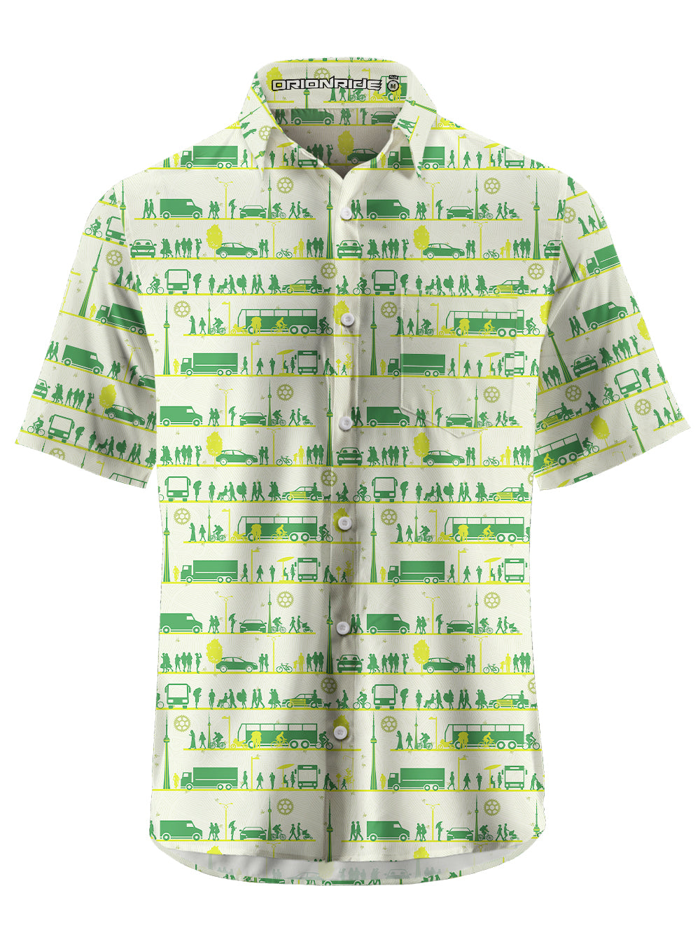 Orionride Stroll Toronto Zipper Pockets Ultra Lightweight Short Sleeves Gravel Shirt
