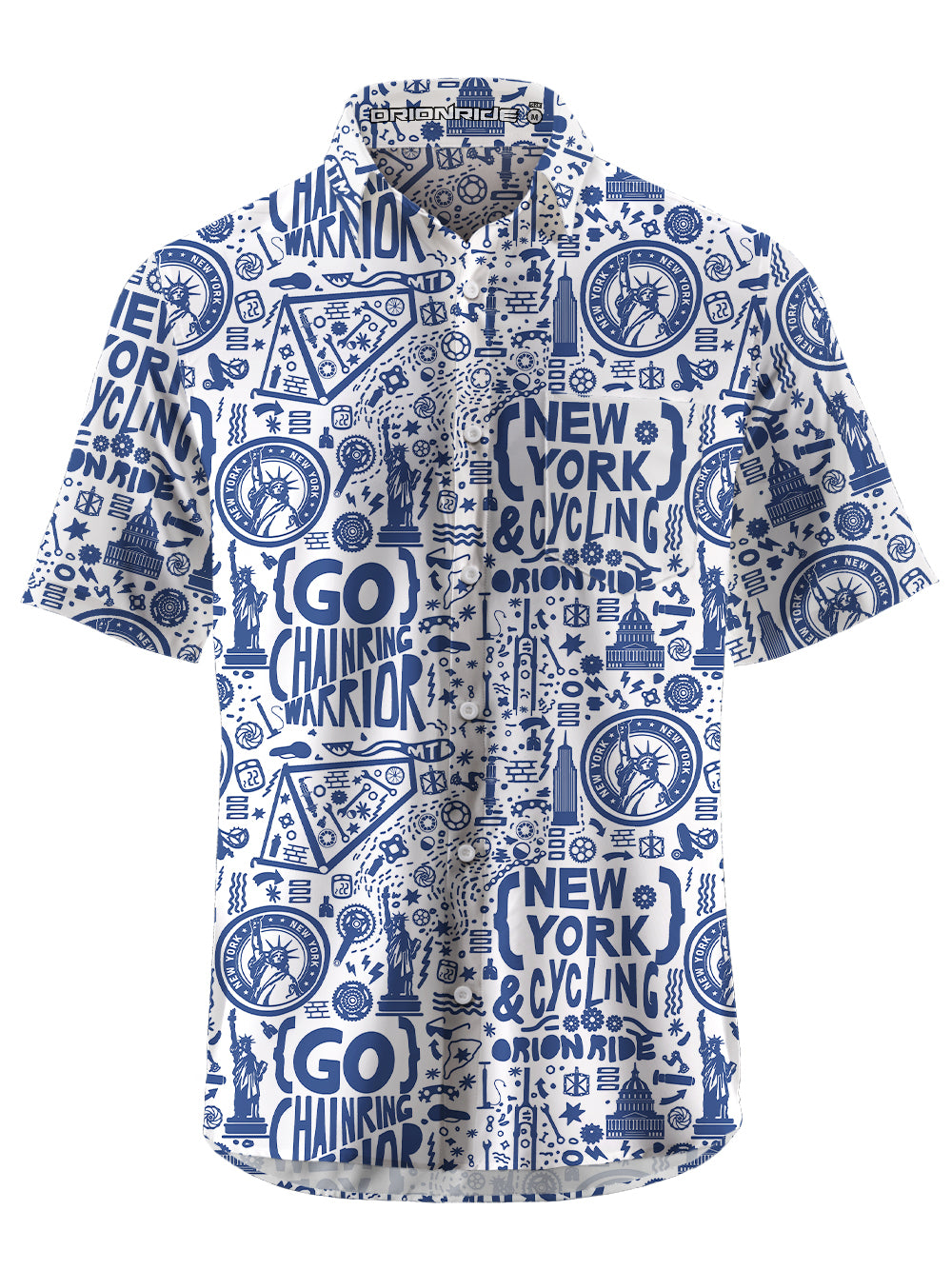 Orionride Go To New York Zipper Pockets Ultra Lightweight Short Sleeves Gravel Shirt