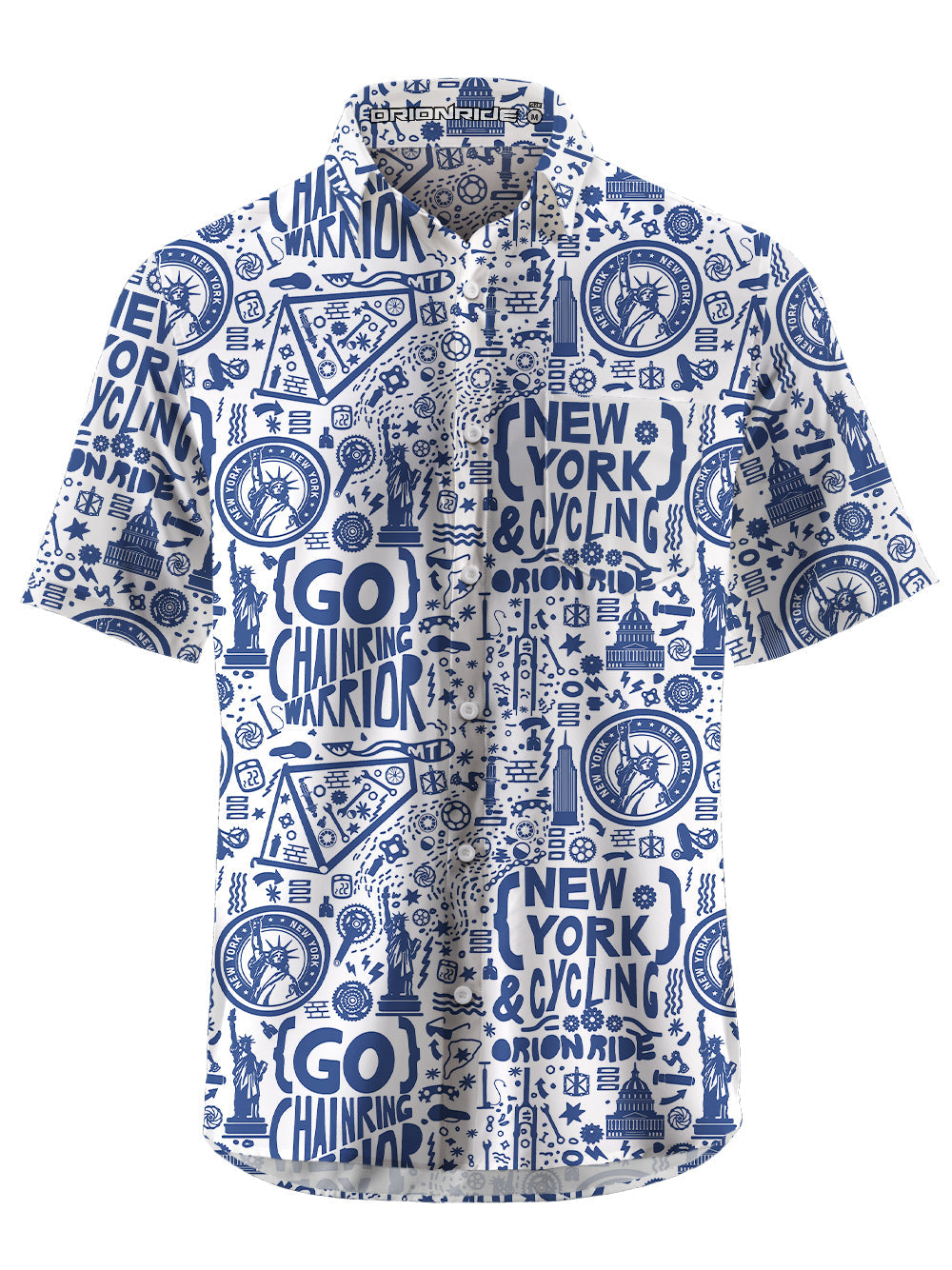 Orionride Go To New York Ultra Lightweight Short Sleeves Hawaiian shirt
