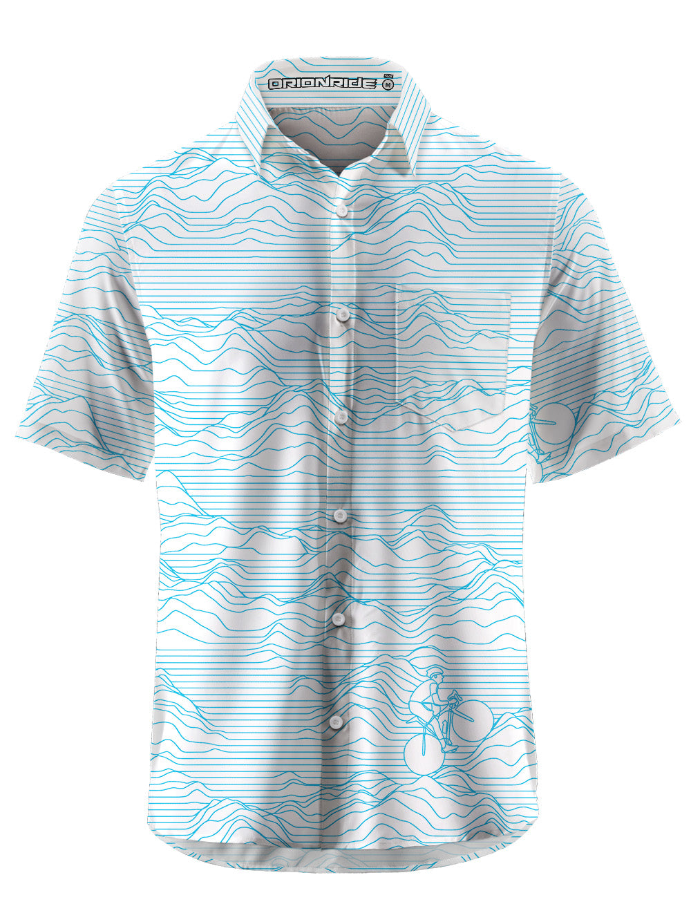 Orionride Cycling Travels Ultra Lightweight Short Sleeves Hawaiian shirt