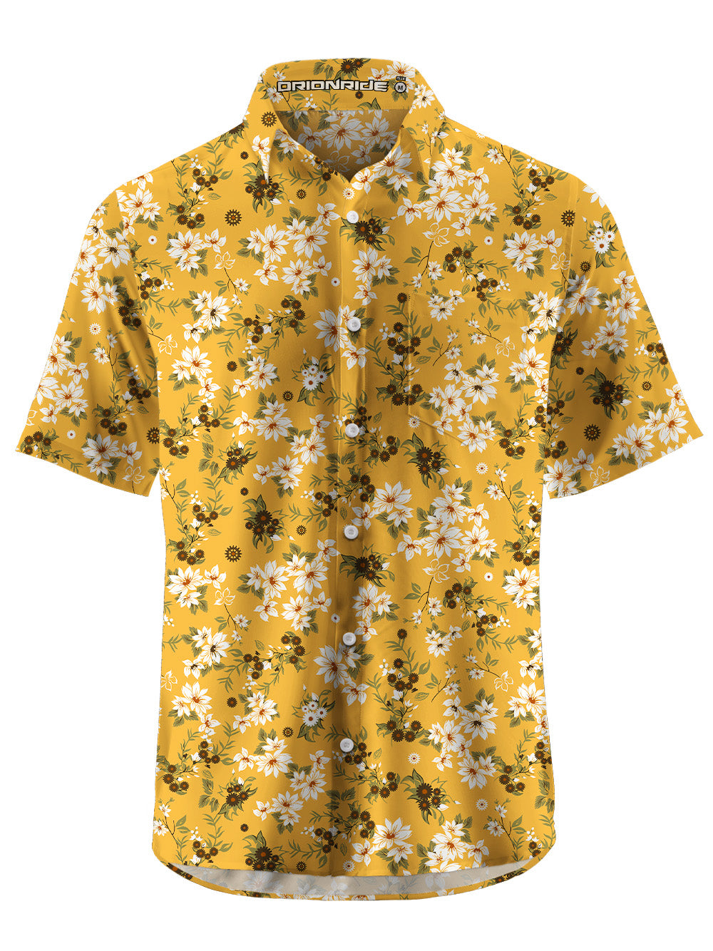 Orionride Blooming Flowers Ultra Lightweight Short Sleeves Hawaiian shirt