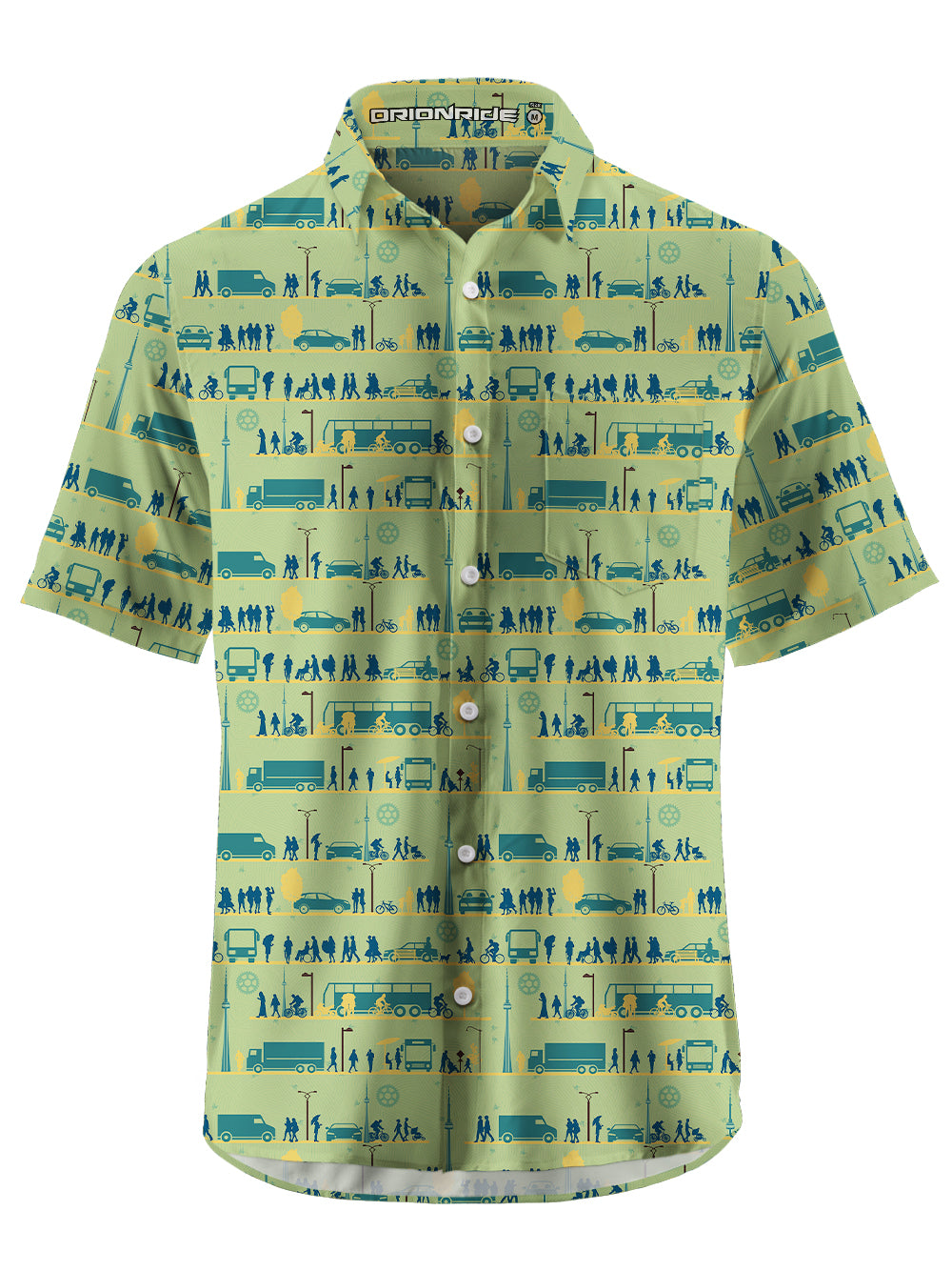 Orionride Stroll Toronto Zipper Pockets Ultra Lightweight Short Sleeves Gravel Shirt