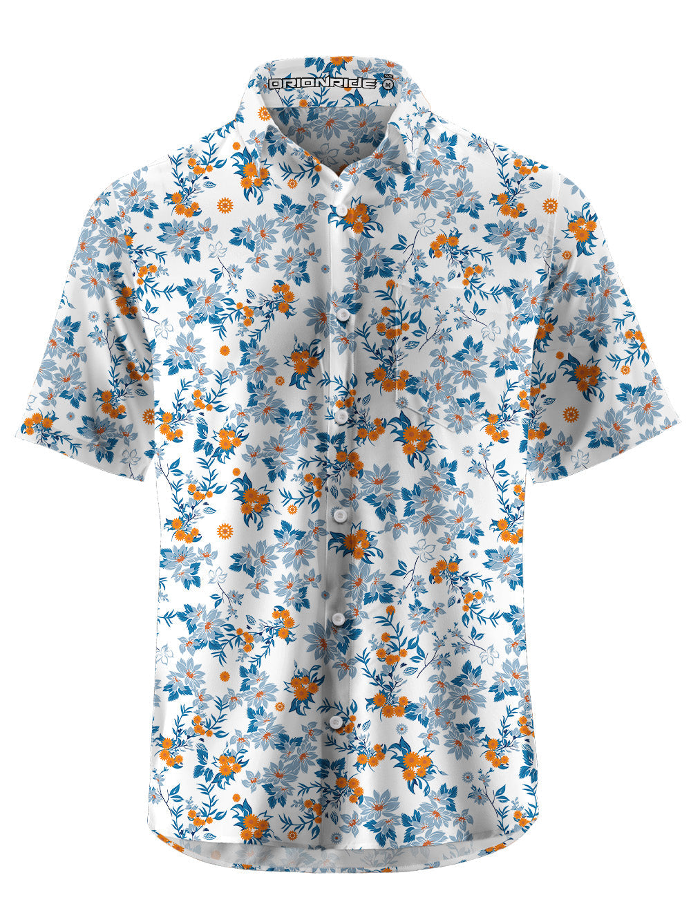 Orionride Blooming Flowers Ultra Lightweight Short Sleeves Hawaiian shirt