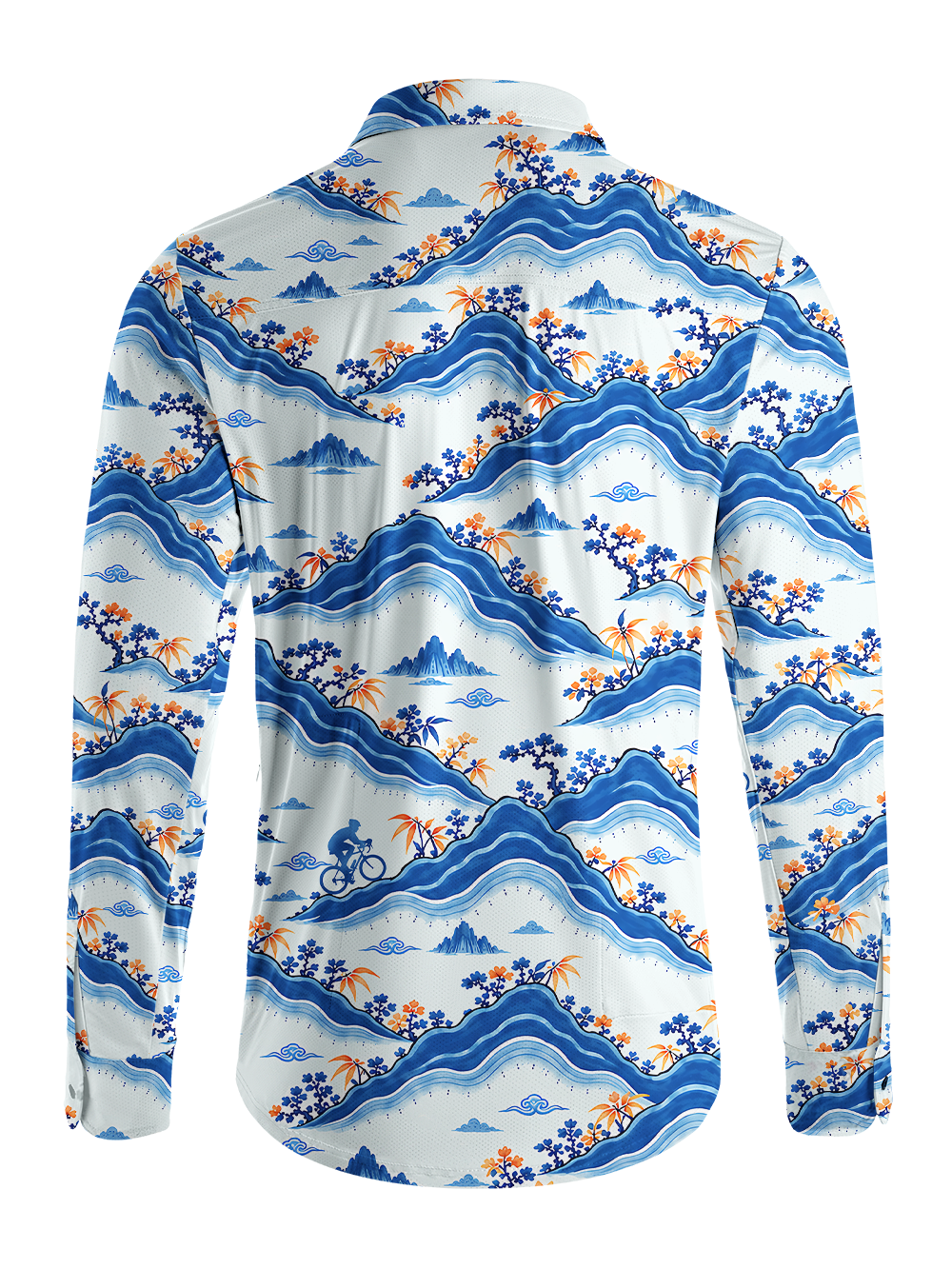 Orionride Rippling Vista Men's Stretchy Breathable Long Sleeve Gravel Shirt