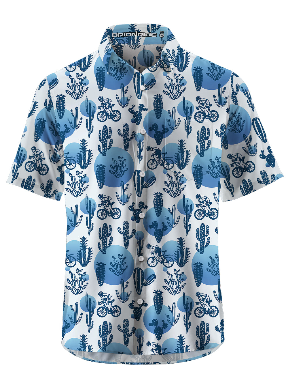 Orionride Cactus Ride Zipper Pockets Ultra Lightweight Short Sleeves Gravel Shirt