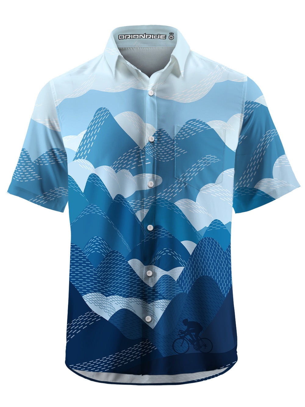 Orionride Wheel Mark Zipper Pockets Ultra Lightweight Short Sleeves Gravel Shirt