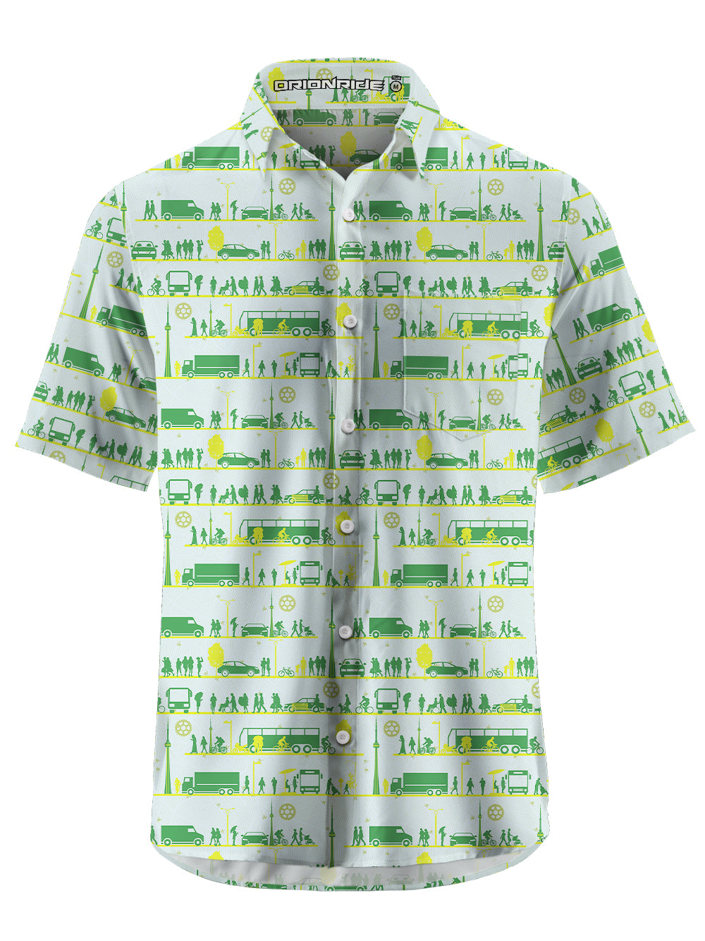 Orionride Stroll Toronto Zipper Pockets Ultra Lightweight Short Sleeves Gravel Shirt