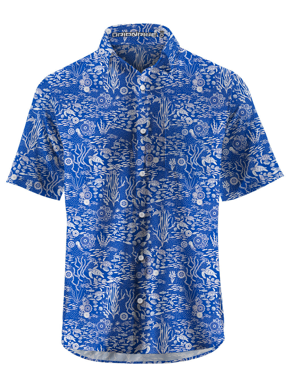 Orionride Undersea Paradise Zipper Pockets Ultra Lightweight Short Sleeves Gravel Shirt
