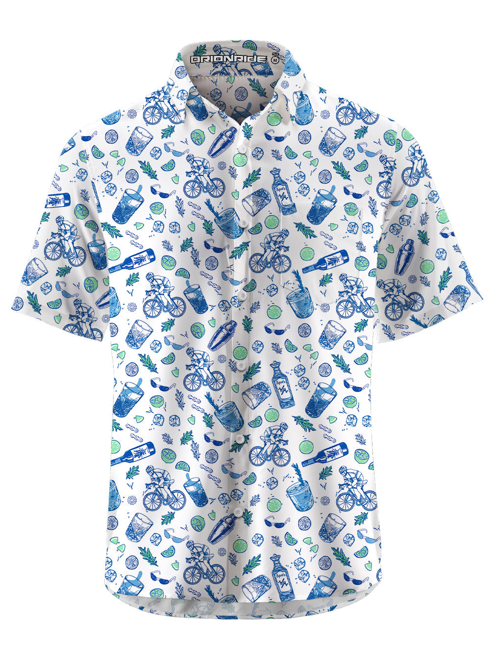 Orionride Cool Journey Zipper Pockets Ultra Lightweight Short Sleeves Gravel Shirt