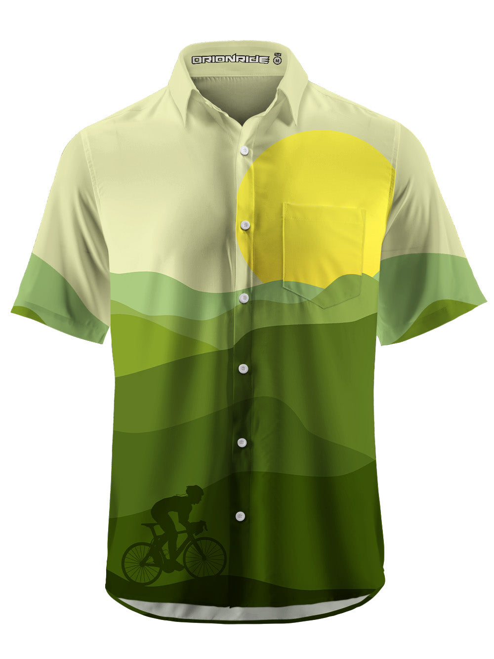 Orionride Lonely Journey Zipper Pockets Ultra Lightweight Short Sleeves Gravel Shirt
