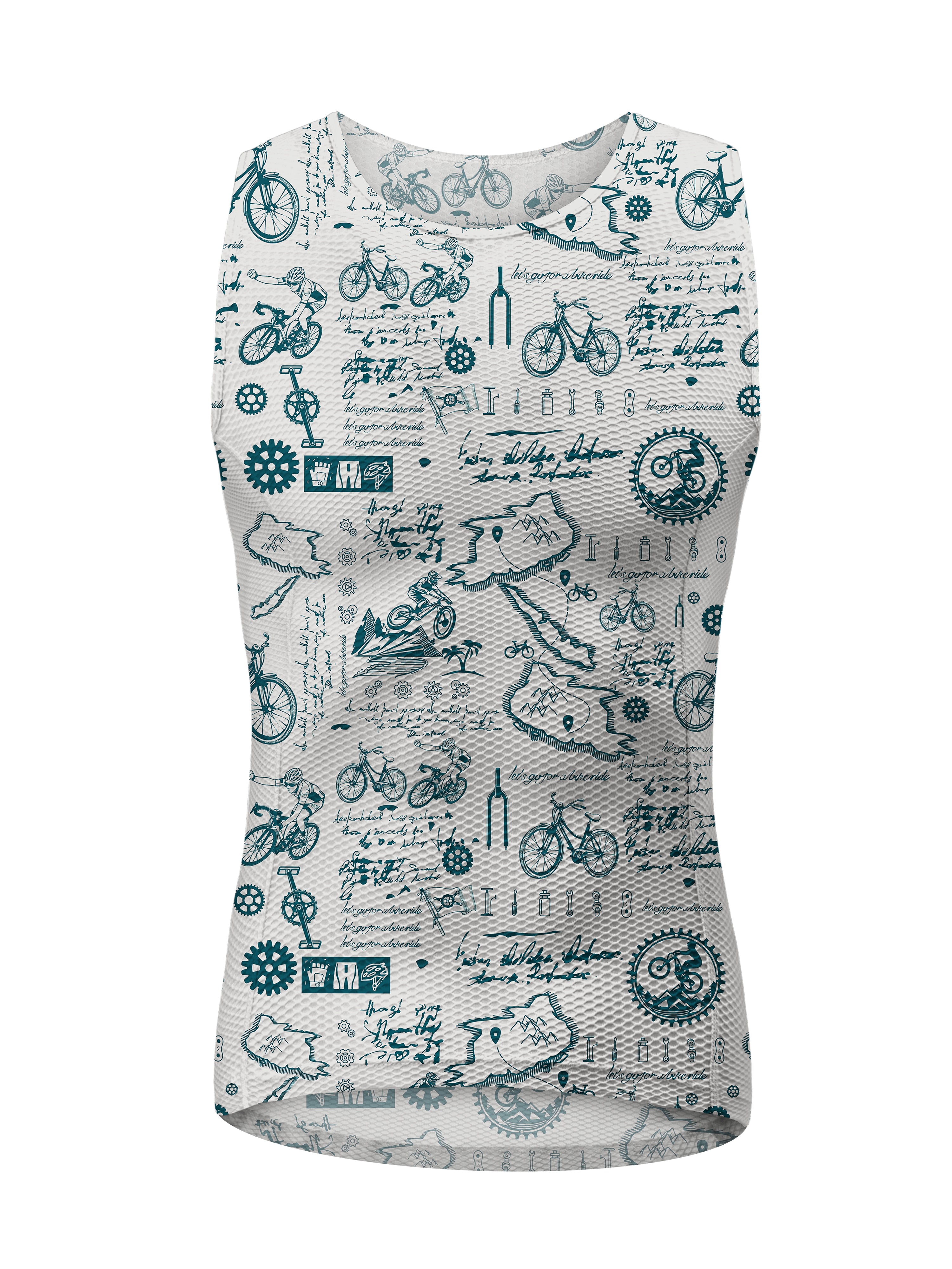 Orionride Cycling Diary Anti-Sweat Quick Dry Sleeveless Cycling Base Layer