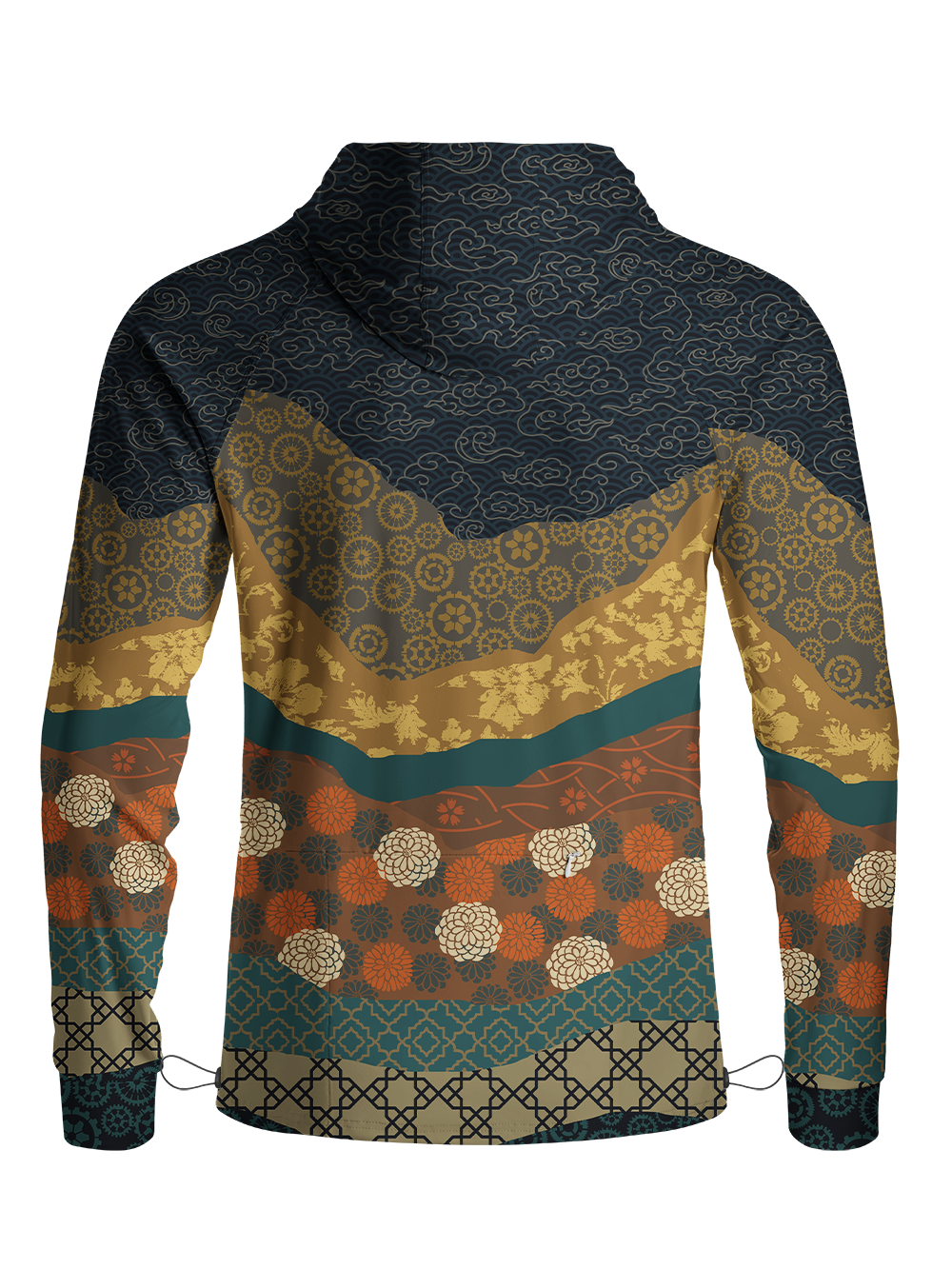Orionride Eastern Cadence Long Sleeve Cycling Hoodie Shirt