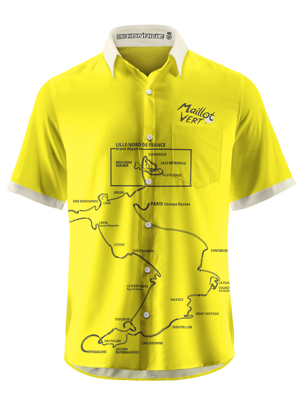 Orionride The Road To Success Zipper Pockets Ultra Lightweight Short Sleeves Gravel Shirt