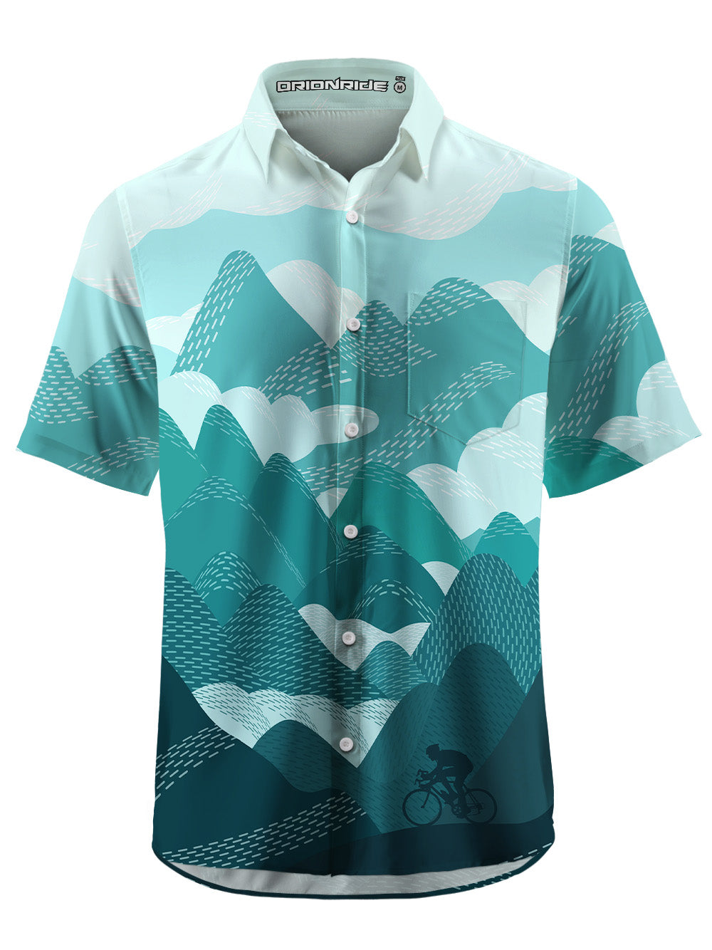 Orionride Wheel Mark Zipper Pockets Ultra Lightweight Short Sleeves Gravel Shirt